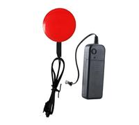 Stgfyxgs Panneau Lumineux Yeux Brillants pour Halloween Décoration Électroluminescente Lampe Ronde En Film de Lumière Froide Découpable Convenable pour Les Ma, Rouge 5cm