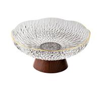 Stgfyxgs Pedestal Fruit Bowl Bol à Fruits Socle Plateau Créatif Support Léger Plateau à Snacks Amovible Pp pour Réunion Familiale Décoration de Table Rangement, Blanc