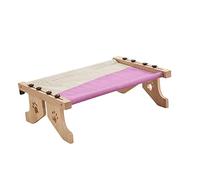 Stgfyxgs Perchoir pour Chat Hamac Fenêtre Chat Lit Monté Bois Toile Structure Solide Lavable Économique Espace Montage Simple Adapté à La Maison Fenêtre Balcon, Gris Violet