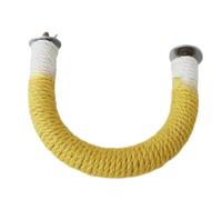 Stgfyxgs Perchoir Suspendu en Corde de Jute, Accessoire pour Cage de Perroquet, Convient Aux Perroquets, Perruches, Inséparables, Aras et Autres Animaux de COM, 19cmx15cm