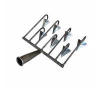 Stgfyxgs Pioche de Tranchée Spécialisée Griffe Multifonctionnelle pour Travail du Sol Sillons Réguliers et Désherbage Rapidement Parfaite pour Jardin Familial Culture Potagère Agricole, 7 Dents