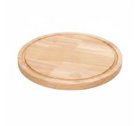 Stgfyxgs Plateau de Service Pizza Plateau Surélevé Bois Plateau Présentoir Surface Lisse Support Élégant Adapté à la Table Familiale Café Réception, 12 Pouces, Planche À Pizza En Chêne Avec Rainure