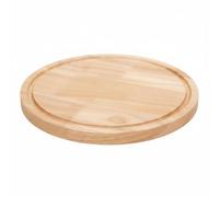 Stgfyxgs Plateau de Service Pizza Plateau Surélevé Bois Plateau Présentoir Surface Lisse Support Élégant Adapté à la Table Familiale Café Réception, 10 Pouces, Planche À Pizza En Chêne Avec Rainure
