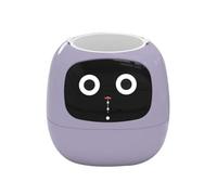 Stgfyxgs Pot de Fleurs Intelligent D'intérieur avec Affichage de La Température et de L'heure, Jardin Intelligent, Pot de Fleurs D'intérieur IA, Id, Violet