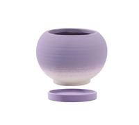 Stgfyxgs Pot de Fleurs pour Intérieur et Extérieur avec Trou de Drainage et Soucoupe, Jardinière pour Lys, Dégradé Violet