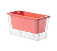 Stgfyxgs Pot de Fleurs Rectangulaire Multifonctionnel à Arrosage Automatique, Robuste et Adapté à Une Utilisation Intérieure et Extérieure. Idéal pour Les, Orange
