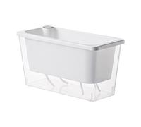 Stgfyxgs Pot de Fleurs Rectangulaire Multifonctionnel à Arrosage Automatique, Robuste et Adapté à Une Utilisation Intérieure et Extérieure. Idéal pour Les, Blanc