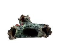 Stgfyxgs pour Reptiles, Tronc d'arbre Creux Décoratif, Bûche Creuse en Résine, Décoration D'aquarium pour Amphibiens, A