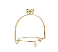 Stgfyxgs Présentoir à Gâteaux, étagère à Gâteaux, Présentoir de Table à Desserts, Support de Service en Métal Moderne, Fabriqué en Fer Robuste pour La, Or, Un Seul Niveau