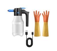 Stgfyxgs Pulvérisateur de Mousse électrique 1,5 L, Accessoires de Lavage Auto, Portable, Flacon Pulvérisateur de Mousse pour Lavage Auto Automatique, avec Un Gant Long