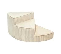Stgfyxgs Rampe Pliable d'Accès pour Pits Conception en Mousse Courbée Perm Une Montée Progressive vers Le Canapé Le Housse Douce Résistante à l'eau Amovible, Ivoire