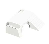 Stgfyxgs Se Prélassant, Se Prélassant Au Soleil, Rampe d'escalade, Quai D'évier pour Reptiles, Quai de Bain pour Grenouilles, Aquarium pour Tort, Blanc