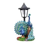 Stgfyxgs Statue de Paon de Jardin à Lumière Solaire, Cadeau Décoration Extérieure