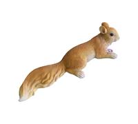 Stgfyxgs Statue D'écureuil, Décoration pour Arbre, Idée Cadeau, Figurine Animale En Résine pour Balcon, Terrasse Ou Jardin, Fleur Jaune à Tenir