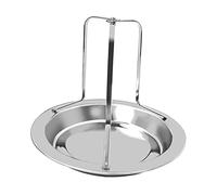Stgfyxgs Support de Rôtissoire à Poulet Acier Inoxydable Support Vertical Multifonction avec Plateau Plateau Collecteur Pratique Entretien Simple Adapté, sans Brosse