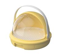 Stgfyxgs Terrarium pour Reptiles, Aquarium D'élevage, Cage Spacieuse et Polyvalente avec Poignée, Coffret Cadeau et Présentoir, Habitat Idéal pour Les Scor, Jaune