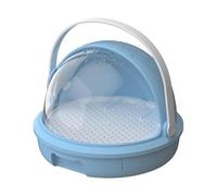 Stgfyxgs Terrarium pour Reptiles, Aquarium D'élevage, Cage Spacieuse et Polyvalente avec Poignée, Coffret Cadeau et Présentoir, Habitat Idéal pour Les Scor, Bleu