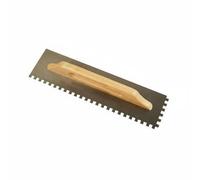Stgfyxgs Tile Grout Outil Universel Spatule Raclette à Carreler pour Application Mortier Conception en Acier Carbone Adapté aux Projets de Construction Maison Professionnel, 48CM, Dents 12x12