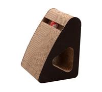 Stgfyxgs Triangulaire en Carton Ondulé, Centre D'activités 3 en 1 pour économiser de l'espace, avec Balle de Jeu et Protection de Meubles, S
