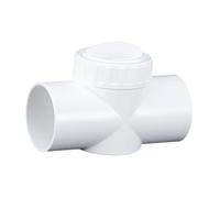 Stgfyxgs Vanne de Régulation de Sortie D'aquarium pour Réservoir, équipement de Réduction du Bruit Léger, Raccord Compact, Réglable et Robuste, Blanc 40 Mm