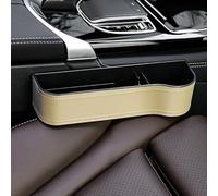 STGLLGTS BoîTe de Rangement SièGe de Voiture AdaptéE pour Fiat Panda II MK3/Mk4 (Type 169 319) 2011-2020, BoîTe Rangement en Cuir avec Compartiment Rangement,Beige-Passenger Seat