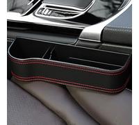 STGLLGTS BoîTe de Rangement SièGe de Voiture AdaptéE pour Fiat Tipo (Type 358/357/356) Aegea Ægea 5-Doors 2015-2023, BoîTe Rangement en Cuir avec Compartiment Rangement,Black-Driver's Seat