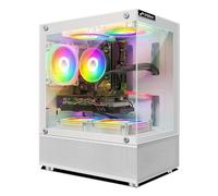 STGsivir PC Gamer Fixe,Ordinateur Gaming,RX 580 16Go GDDR5,Core i7-6700 jusqu'à 4.0GHz-32Go RAM, 2To SSD, 600M WiFi, BT 5,0, RGB Fanx5, Windows11