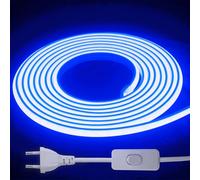 STHomedeco Ruban LED Exterieur 220V - Flex Découpable IP65 Étanche Bande LED Pour DIY Chambre, Cuisine, Exterieur Maison Décoration (Bleu, 20M)