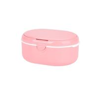 STHOYN Boite Appareil Dentaire En Plastique Utilisé Boite A Dentier Pour Le Couche Pour Personnes Âgées Transportant De Petits Outils Boite Gouttiere Dentaire(Pink,L)