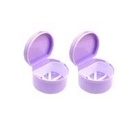 STHOYN Boite Appareil Dentaire Pour Personnes Âgées Portable De Fausses Boite A Dentier De Prothèses Portables Pour Étudiants Adultes Boite Gouttiere Dentaire(Purple)