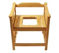STHOYN Chaise Percée Adulte avec Bras De Soutien Chaises Percées Amovibles pour Adultes Pliable Stable sur La Chaise Percée Toilette(A)