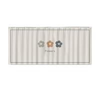 STHOYN Meubles Pratique Rideau Sous Evier Comptoir Living Rideau Placard Cuisine De Stockage À L'épreuve De La Poussière Coulissante De Classe Rideaux Armoire Dressing(100 * 70cm,Flower)