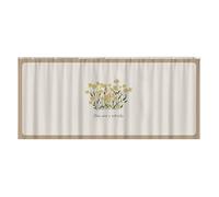 STHOYN Meubles Pratique Rideau Sous Evier Comptoir Living Rideau Placard Cuisine De Stockage À L'épreuve De La Poussière Coulissante De Classe Rideaux Armoire Dressing(80 * 70cm,Flower bed)