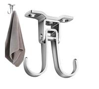 Stibtmr Crochet Serviette Salle De Bain | Acier Inoxydable Résistant à la Rouille | Porte-Serviette Et Porte-Manteau Pour Mur,pour Cuisine Chambre Dressing Buanderie Salon Dortoir Camping-Car Armoire