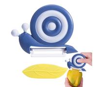 Stibtmr Éplucheur escargot éplucheur escargot éplucheur en céramique éplucheur concombre éplucheur de pommes de terre en forme d'escargot avec poignée antidérapante pour le camping