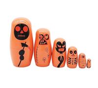 Stibtmr Lot de 6 poupées Russes pour - en Bois - Décoration d'halloween pour - Famille - Fête d'anniversaire