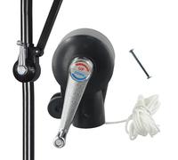 Stibtmr Manivelle de Remplacement pour Parasol de Terrasse - Manivelle avec Cordon pour Parasol de Plage | Poignée Anti-Dérapante, Pièce de Rechange pour de Jardin Piscine Balcon