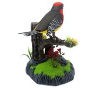 Stibtmr Oiseau Électronique de Compagnie | Porte-Stylo Chanteur Décoration Maison,Oiseau Animal de Compagnie Mobile pour Bureau École Anniversaire Salon Chambre Cuisine Décoration de Noël