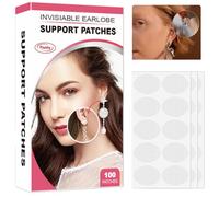 Stibtmr Patchs de soutien pour boucles d'oreilles - Pansements imperméables invisibles pour lobes d'oreille | Patchs de soutien, stabilisants, autocollants, grands protège-boucles d'oreilles pour