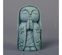 Stibtmr Petites figurines de Bouddha | Décoration d'intérieur en pierre Bouddha | Sculpture apaisante zen Bouddhisme Décoration pour méditations Yoga Espace Maison Aquarium Étang à poissons