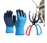 Stibtmr Pince À Poisson | Pince De Contrôle Métallique À Griffes - Attrape-Poissons à Serrage | pour la Prise de Crabe et la Pêche en Eau Salée, Douce, sur Glace, Bateau,