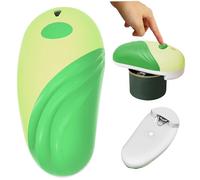 Stibzeup Ouvre-boîte électrique pour Toute Tailles de canneaux ouvre-batteuse Automatique sans Main sans Main -Batterie Portable pour Les Personnes âgées à Bord Lisse électrique Verte, Automatique