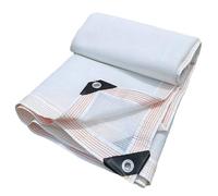 Stibzeup Tissu de Teinte Blanche, 9, 8x6, 6 Pieds UV imperméable imperméable Respirant du Tampon à Ombre avec œillets pour Couverture de Plante, Serre, Grange adn Blanc, Serre, Jardin