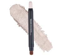Stick à fard à paupières Sticks d'applicateurs d'ombre paupières double tête imperméables, fard émaillé perlé de perle de longueur avec brosse pour filles, femmes, bâtons 'om
