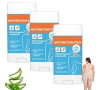 Stick Anti Frottement Cuisse,Anti Friction Cream - Crème Sport Anti-Frottements - Prévient Frottements et les Ampoules, pour les Cuisses, les épaules, La Poitrine, les Pieds,Anti Ampoules (3stick)