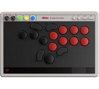 8Bitdo All-Button Arcade Controller for Switch & Windows - Bluetooth, 2.4G, Wired Connectivity, Low-profile Mechanical Switches, 4 Programmable Buttons, Hot-swappable PCB