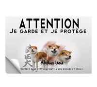 Stick Attention au chien akita inu fauve