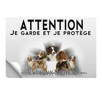 Stick Attention au chien berger australien rouge