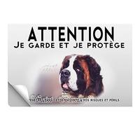Stick Attention au chien chien saint bernard