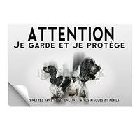 Stick Attention au chien cocker anglais bicolore